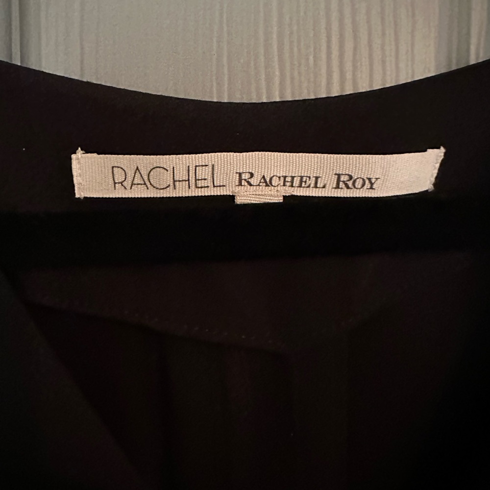 Black V-Neck Oversized Dress - Picture 2 of 4